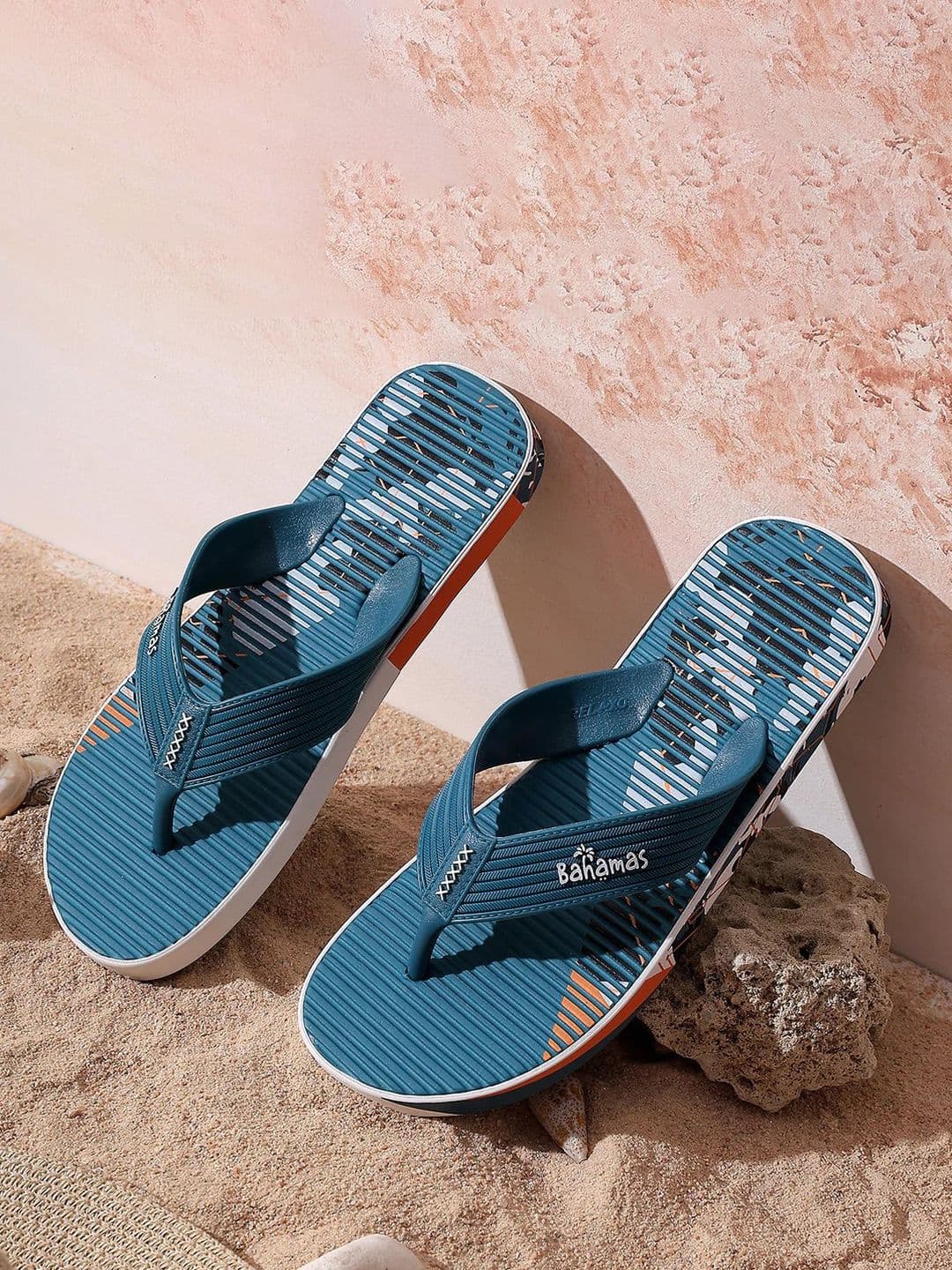 Bahamas Men Printed Thong Flip-Flops - view 1