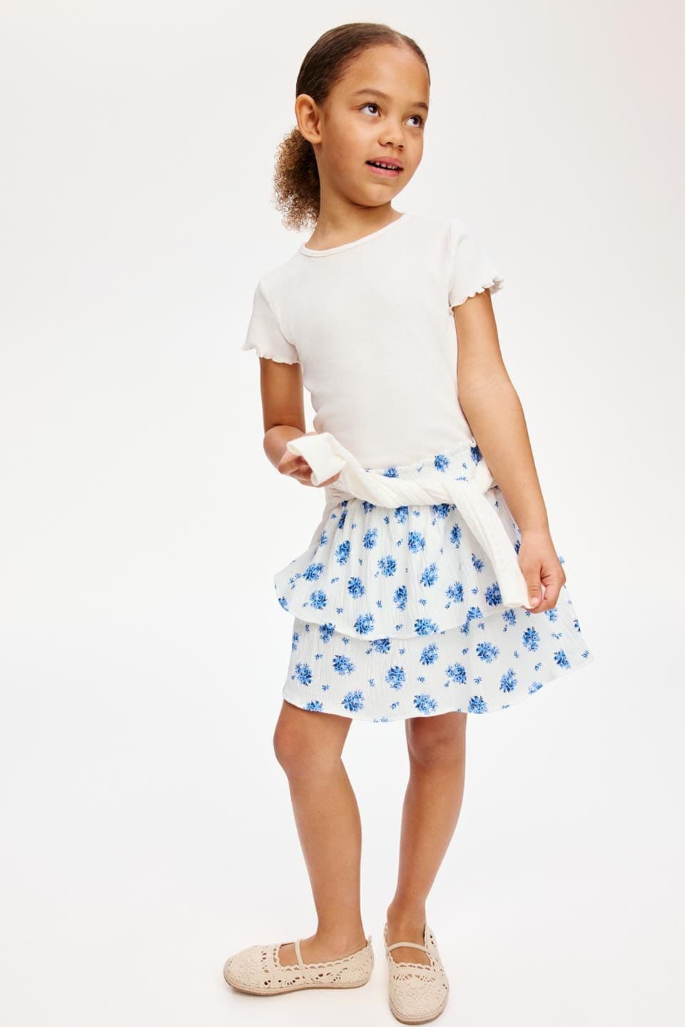 H&M Tiered Crinkled Skirt - view 1