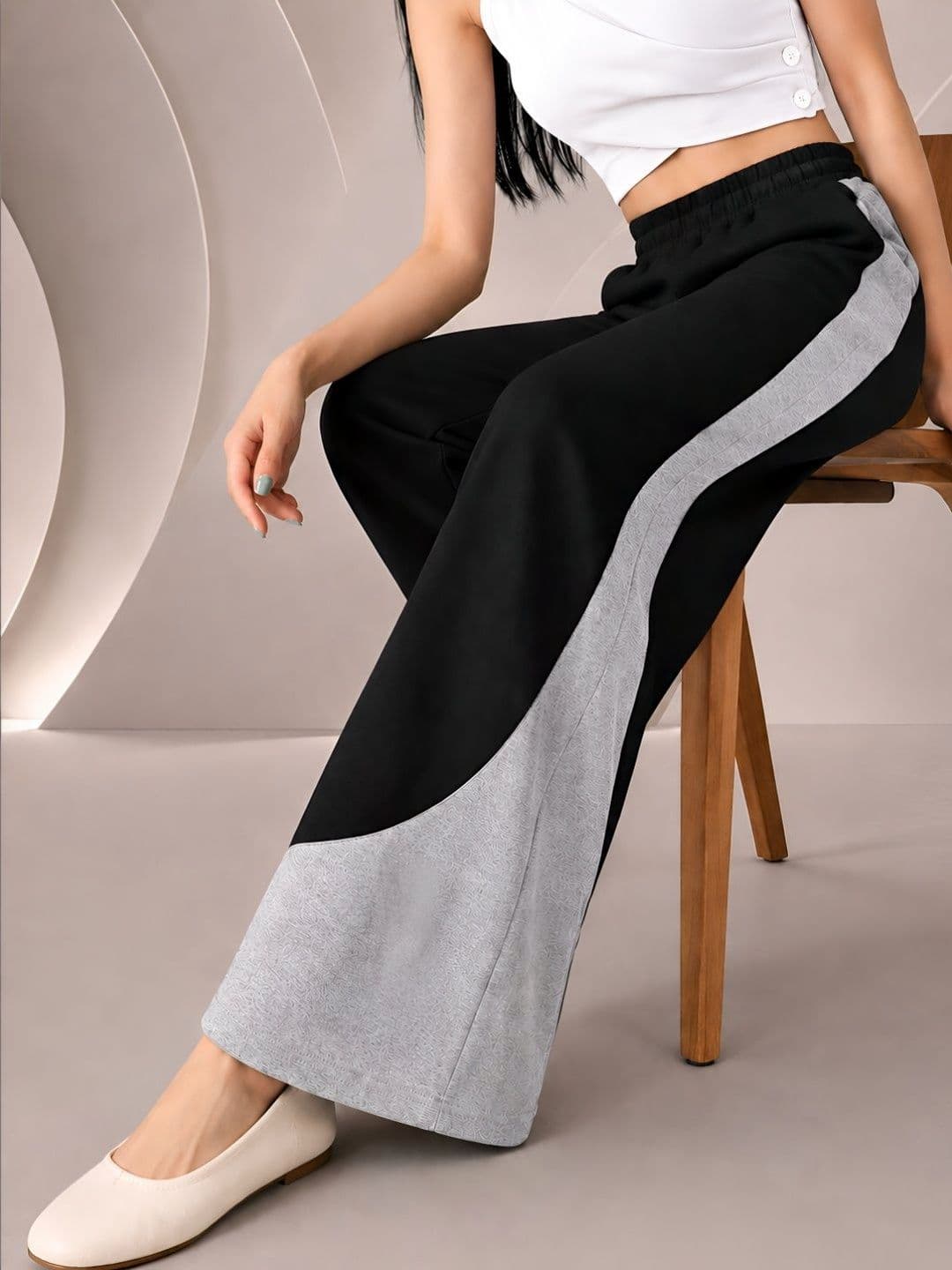 Moda Rapido Women Baggy Colourblocked Track Pants - view 1
