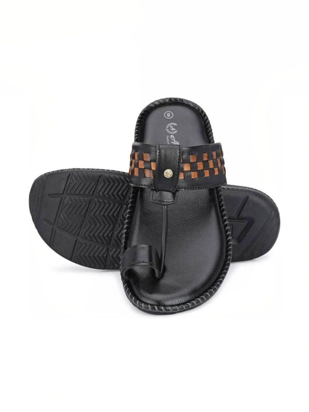 LORENCE FASHION HUB Men Colourblocked Thong Flip-Flops - view 1
