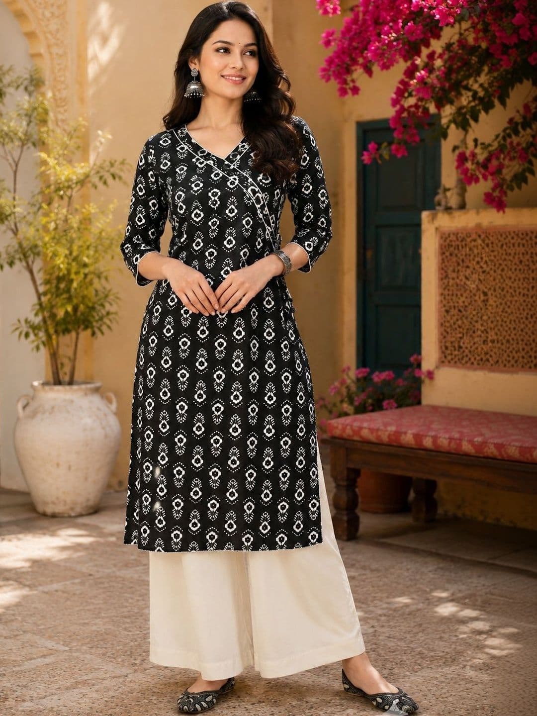 METAFAB Women Ethnic Motifs Printed Indie Prints Kurta - view 1
