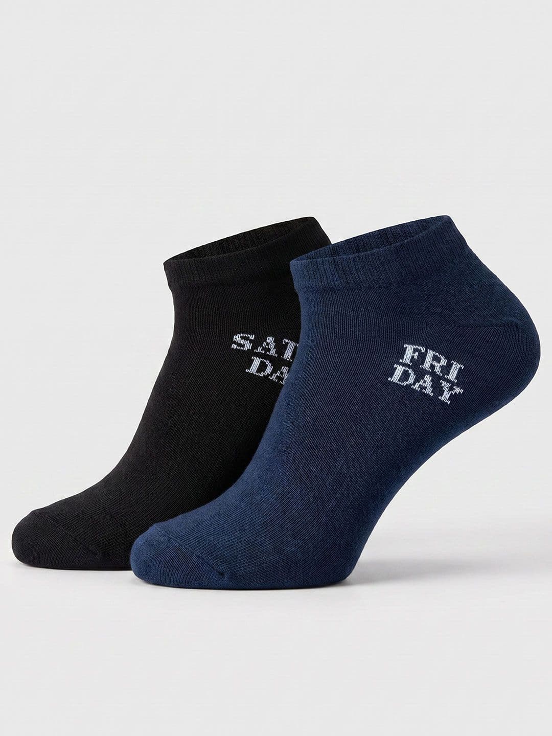 Moda Rapido Men Pack of 2 Cotton Blend Patterned Ankle Length Socks - view 1
