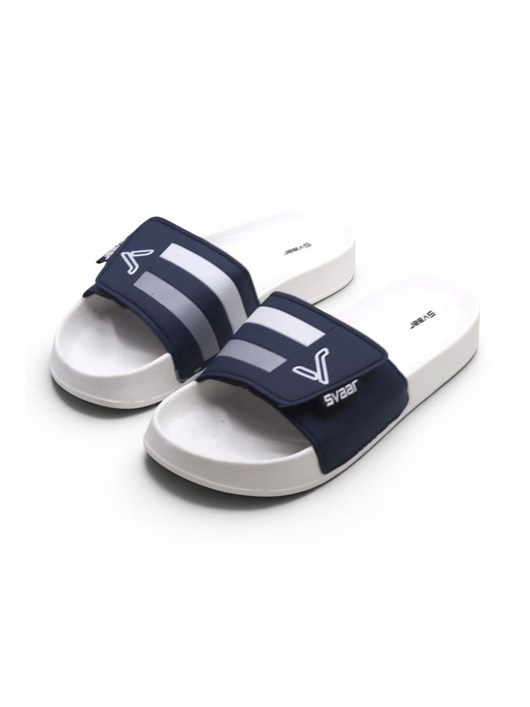 Svaar Men Striped Sliders - view 1