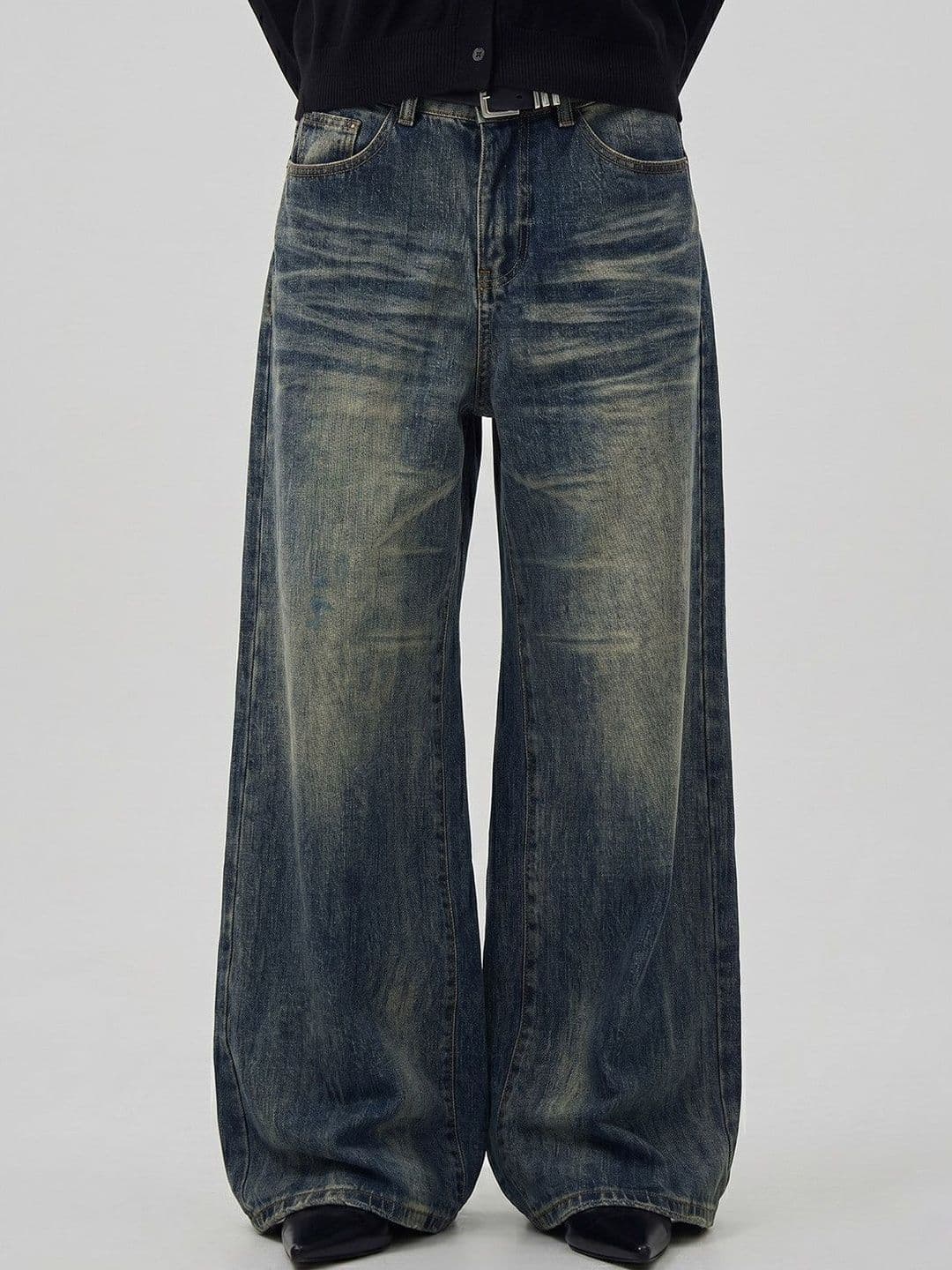Suo Men Mid-Rise Light Fade Jeans - view 1