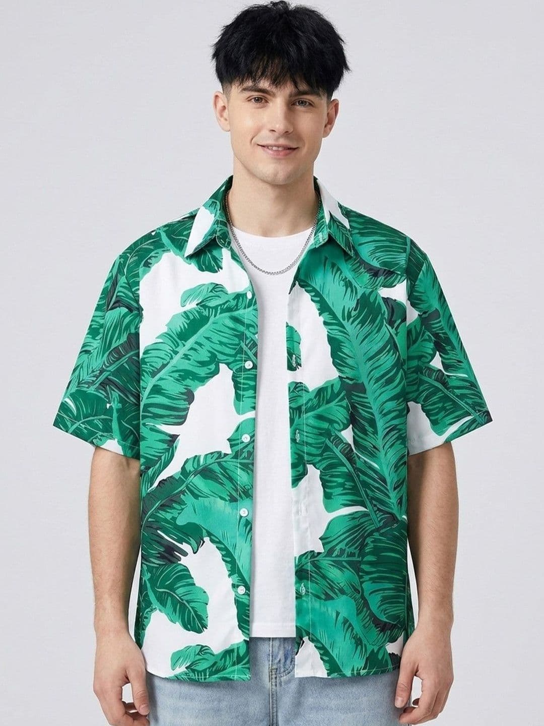 Suo Men Floral Printed Casual Shirt - view 1