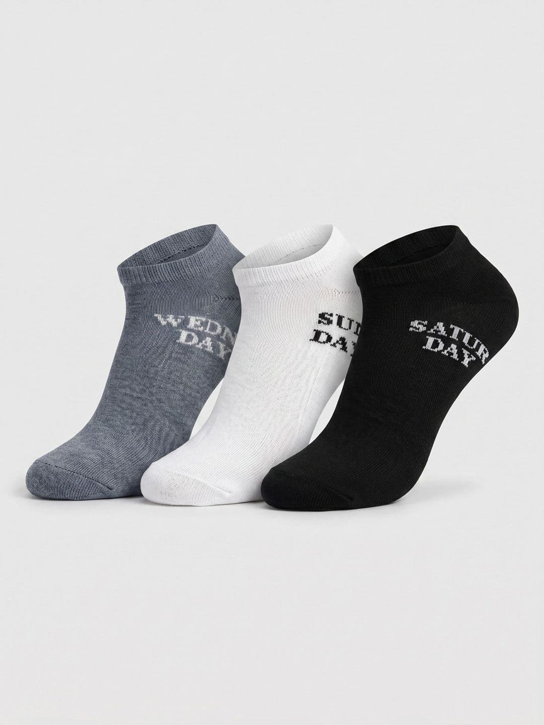 Moda Rapido Men Pack of 3 Cotton Blend Patterned Ankle Length Socks - view 1