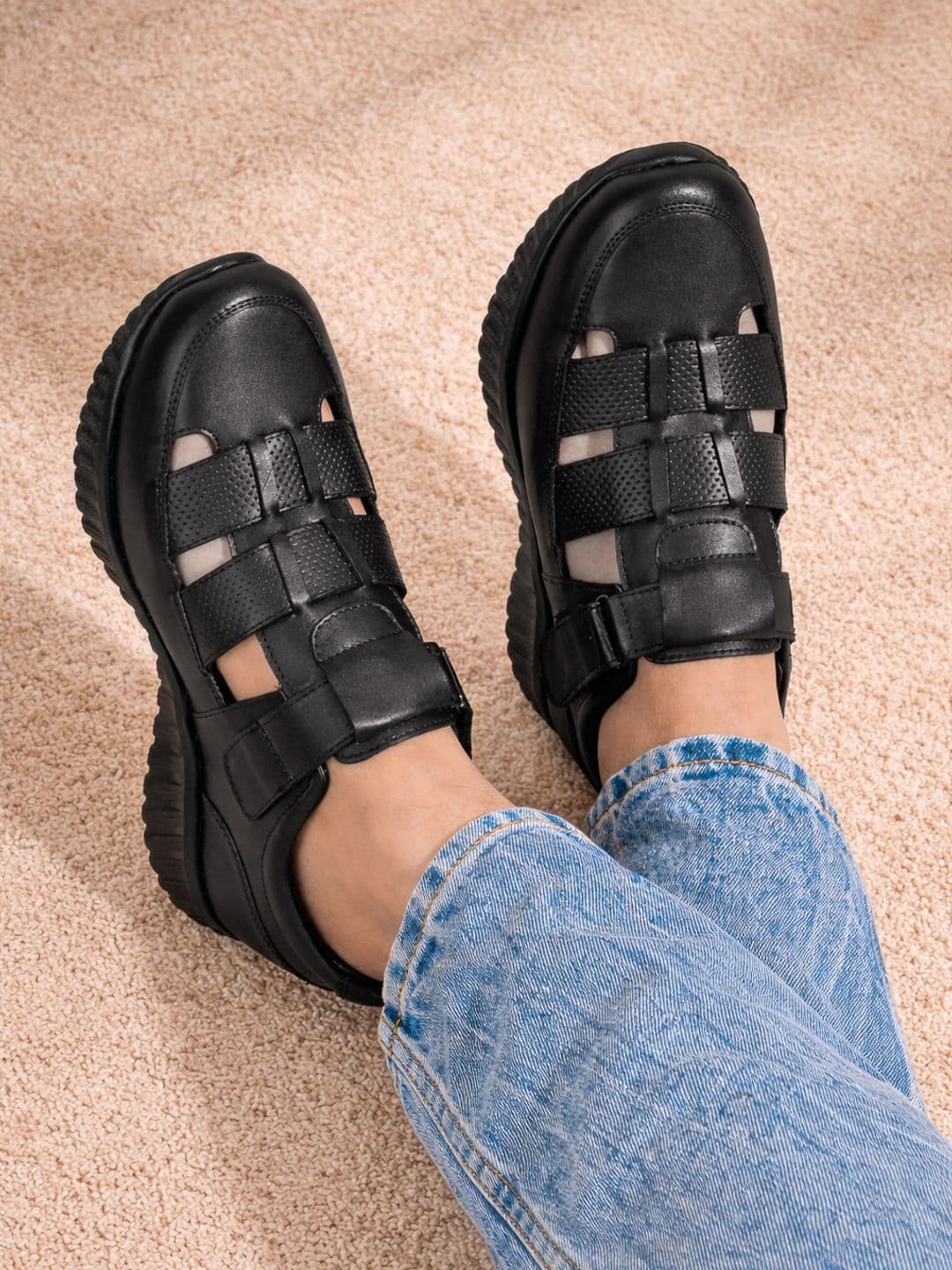 HI Toes Men Synthetic Leather Fisherman Sandals - view 1
