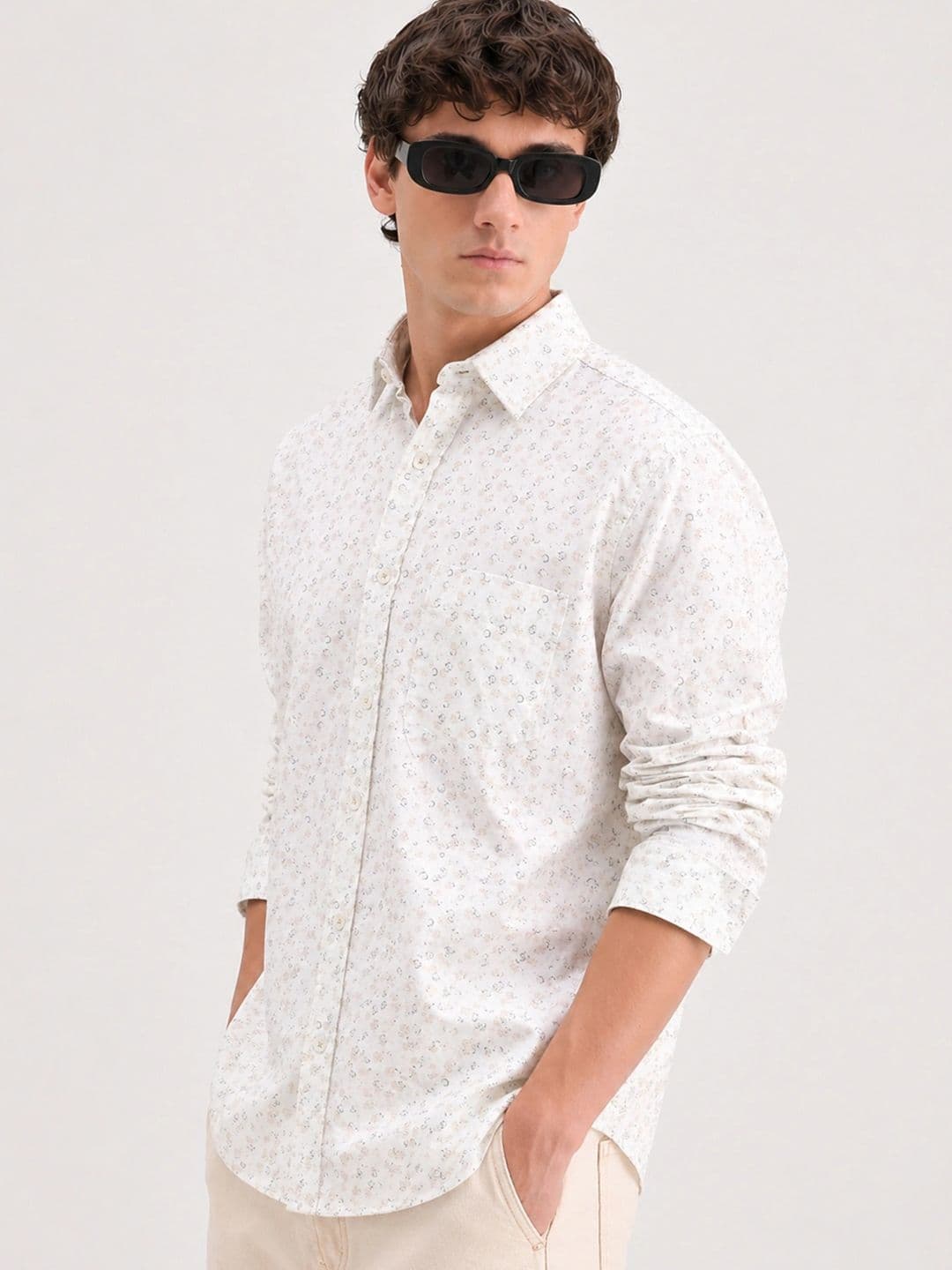 Klub Fox Men Printed Casual Slim Fit Shirt - view 1