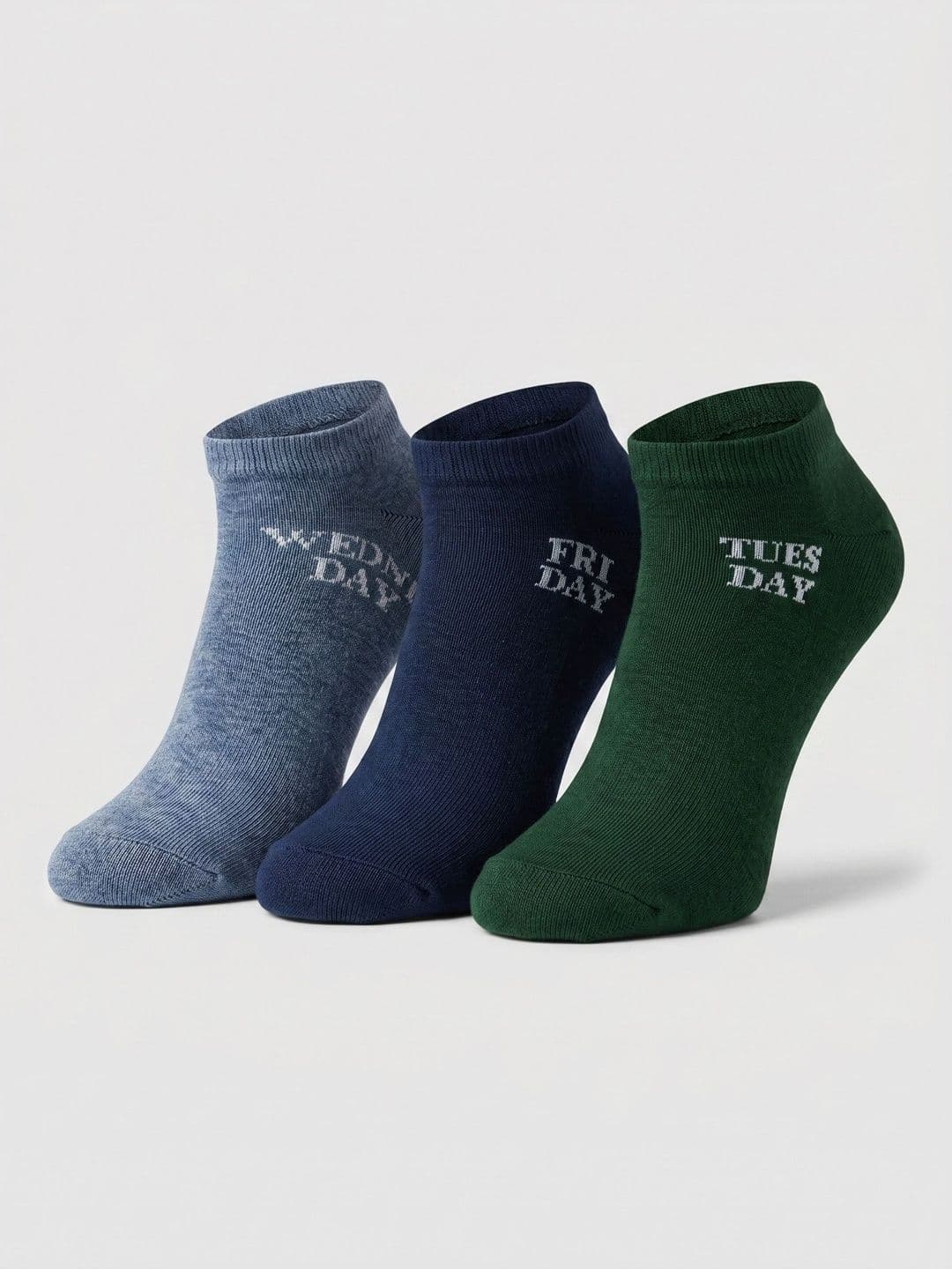 Moda Rapido Men Pack of 3 Cotton Blend Patterned Ankle Length Socks - view 1