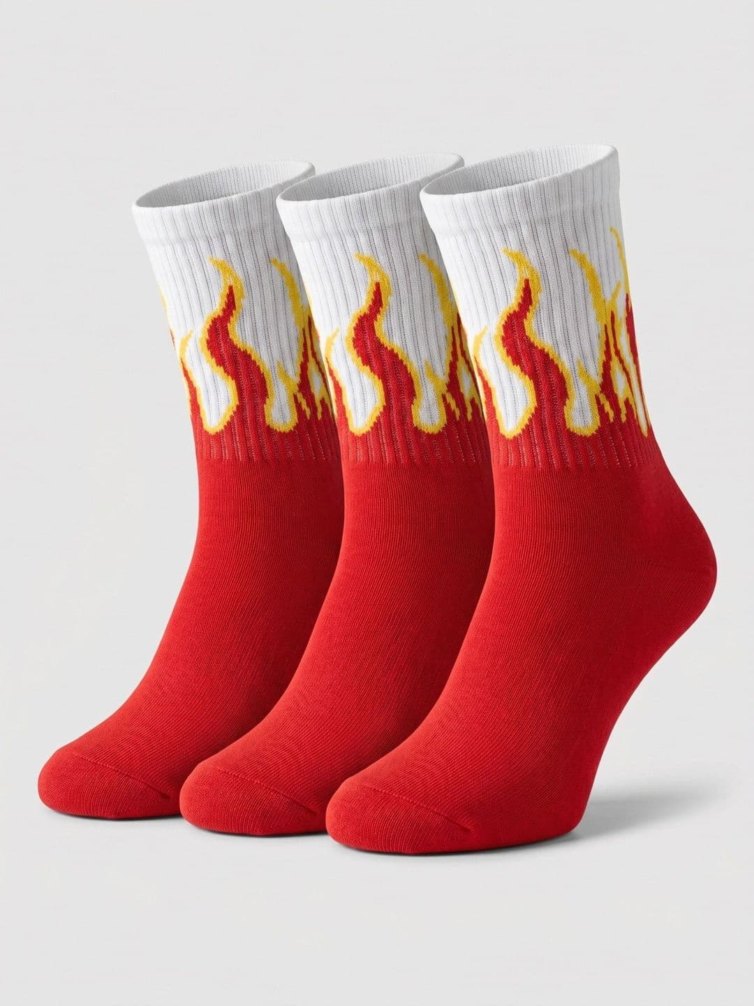 Moda Rapido Men Pack of 3 Cotton Blend Patterned Calf Length Socks - view 1