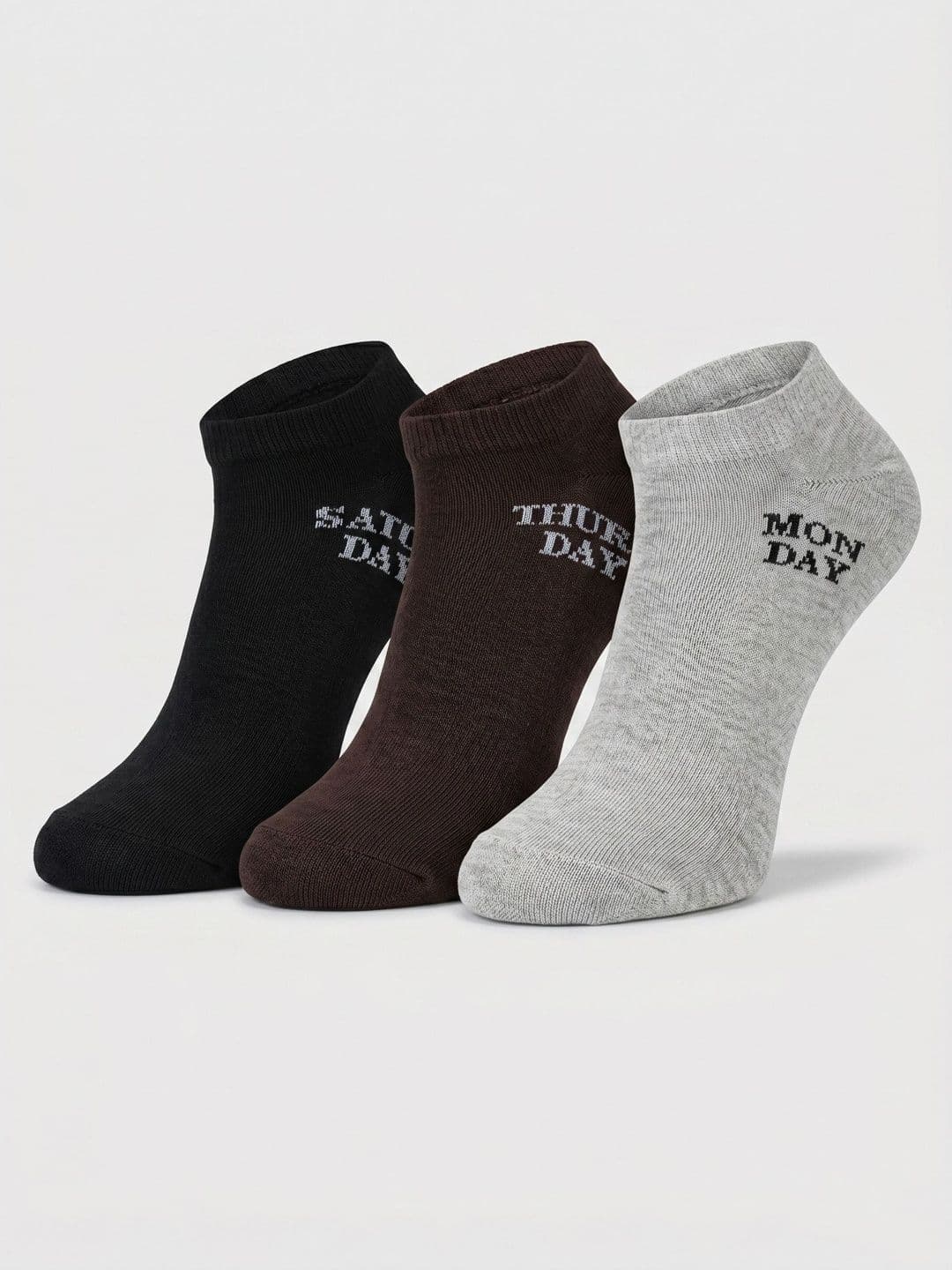 Moda Rapido Men Pack of 3 Cotton Blend Patterned Ankle Length Socks - view 1