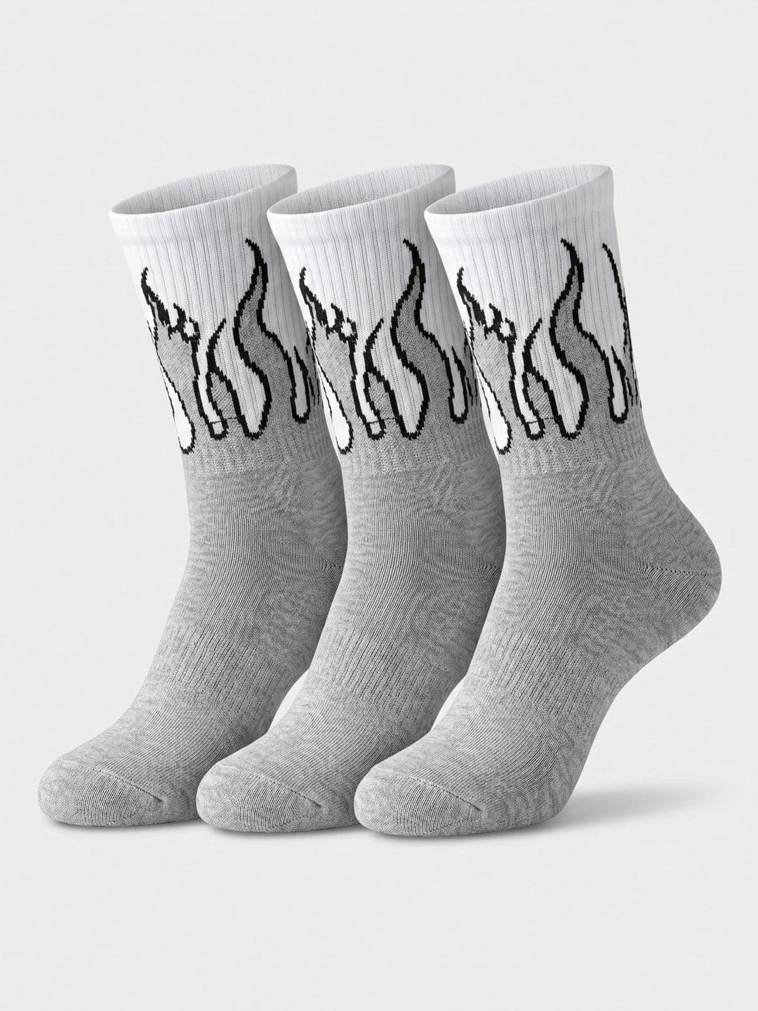 Moda Rapido Men Pack of 3 Cotton Blend Patterned Calf Length Socks - view 1