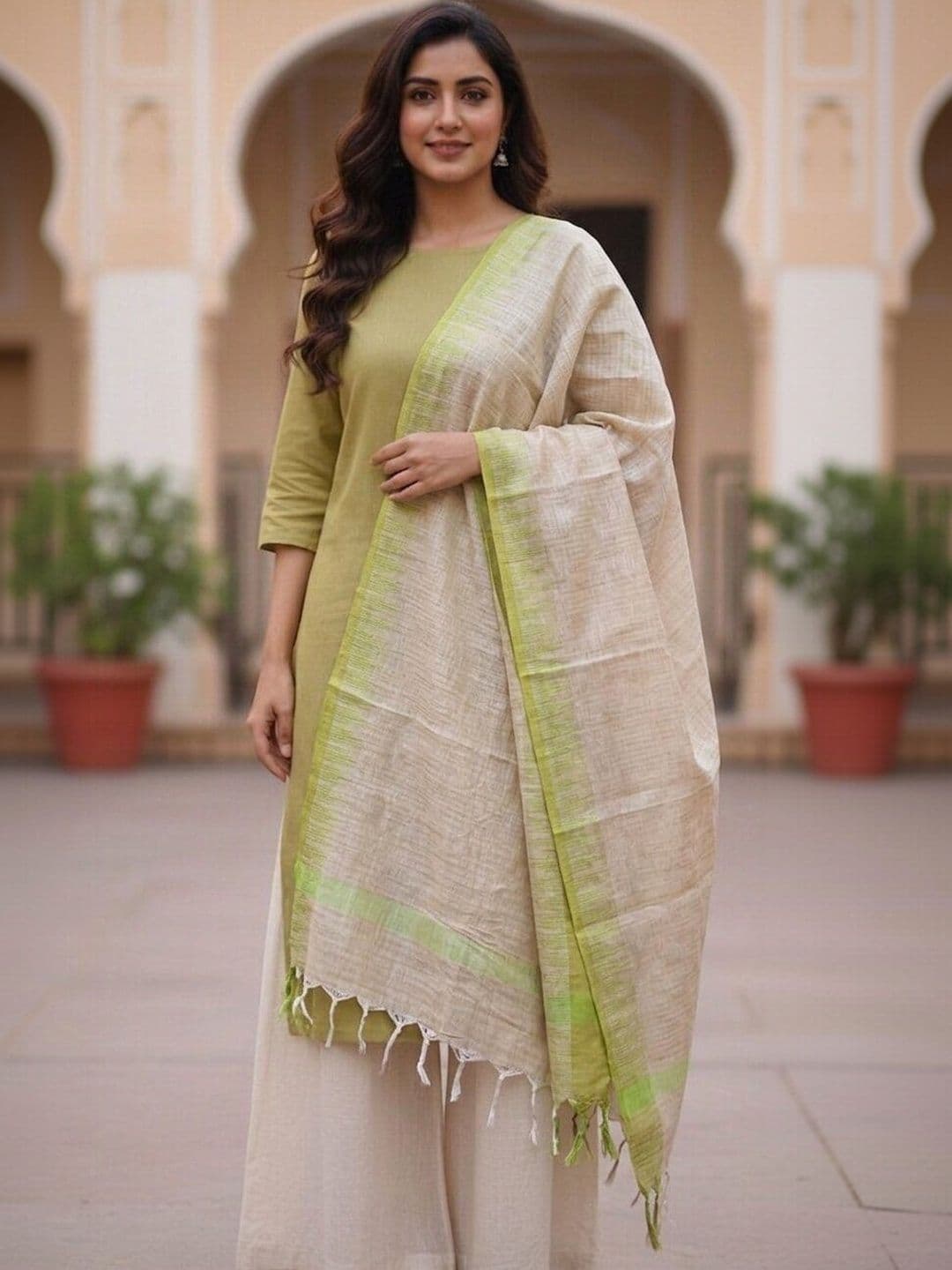 MOLCHA BY BABITA SINGH Woven Design Dupatta - view 1