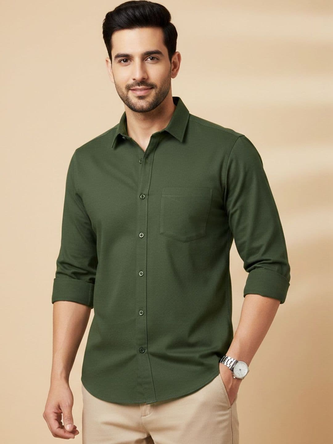 Color Bucket Men Classic Slim Fit Casual Shirt - view 1