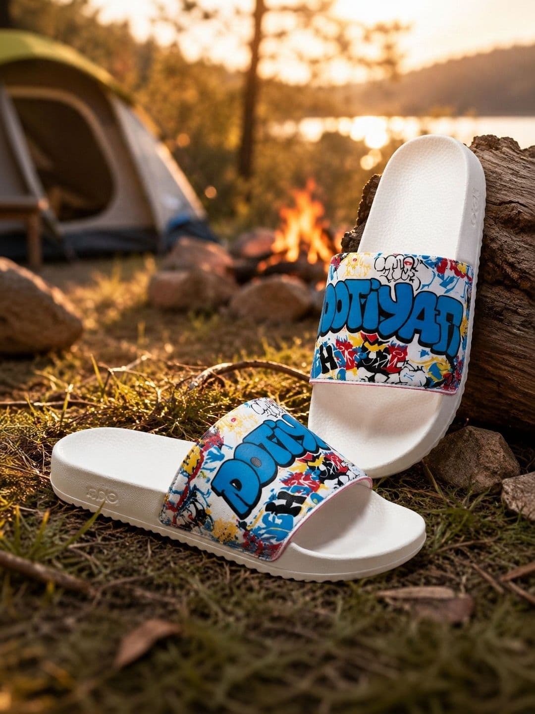JOOTIYAPA Men Printed Sliders - view 1