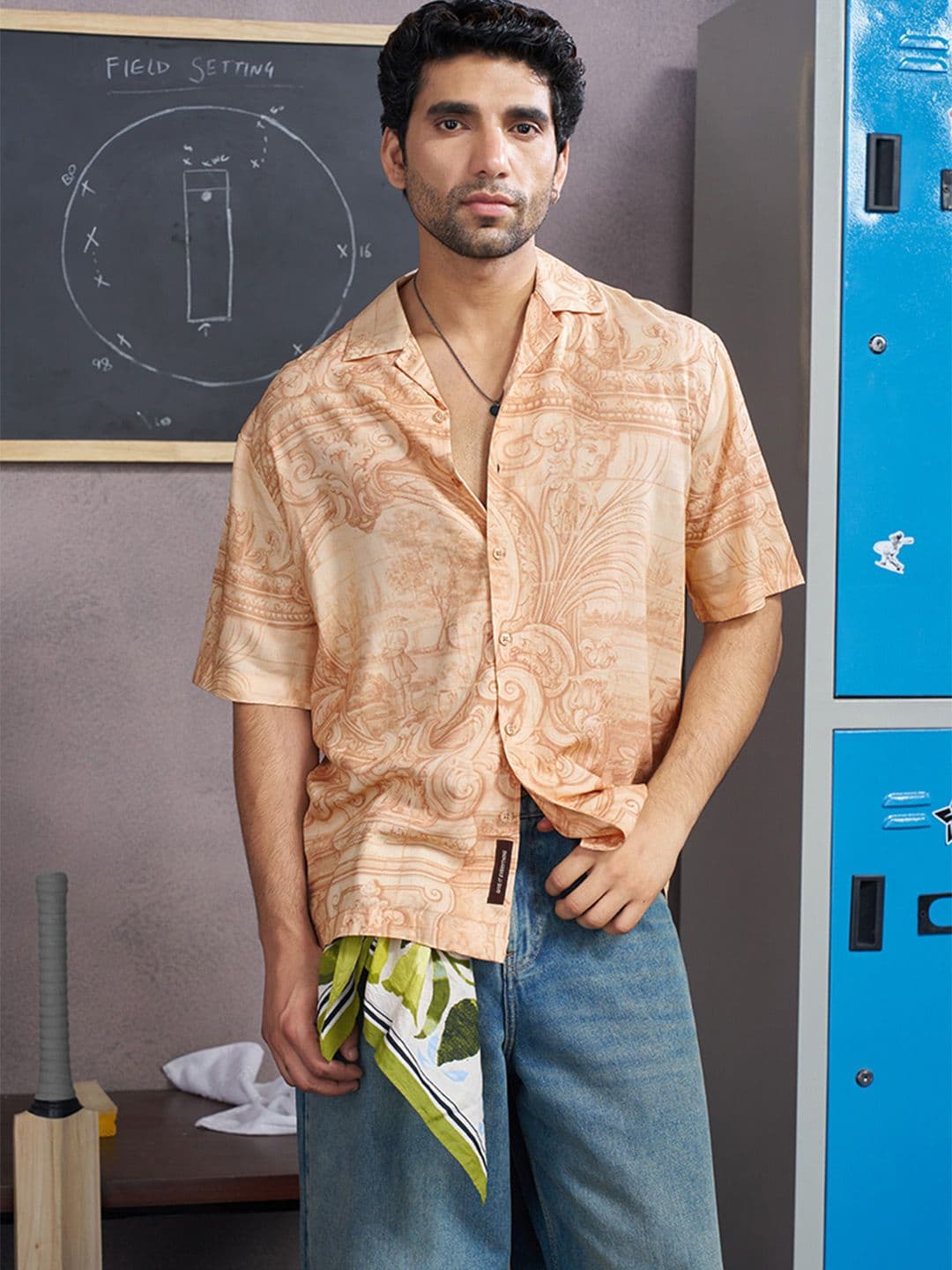 Snitch SIRAJ Box Fit Printed Resort Shirt - view 1