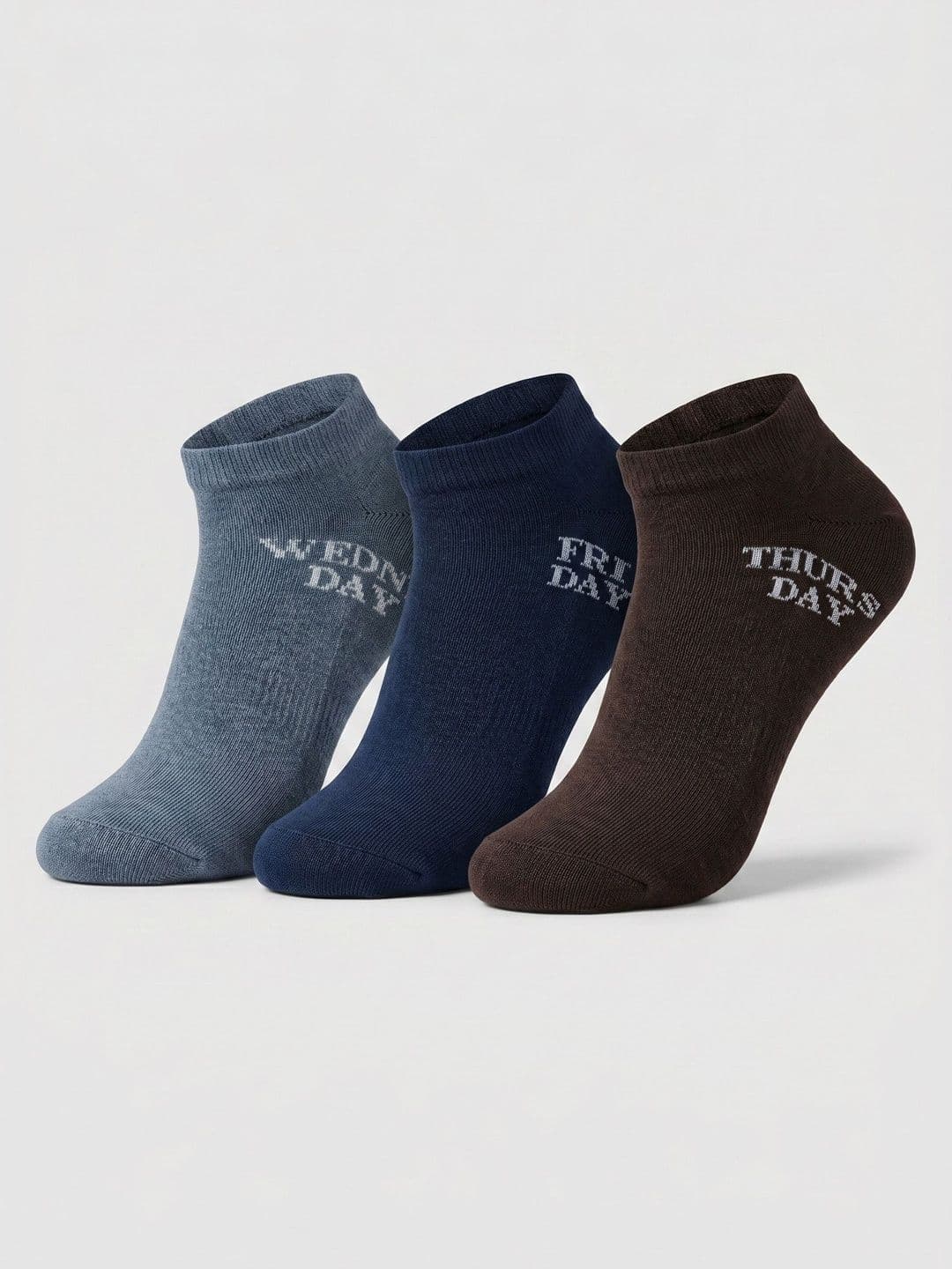 Moda Rapido Men Pack of 3 Cotton Blend Patterned Ankle Length Socks - view 1