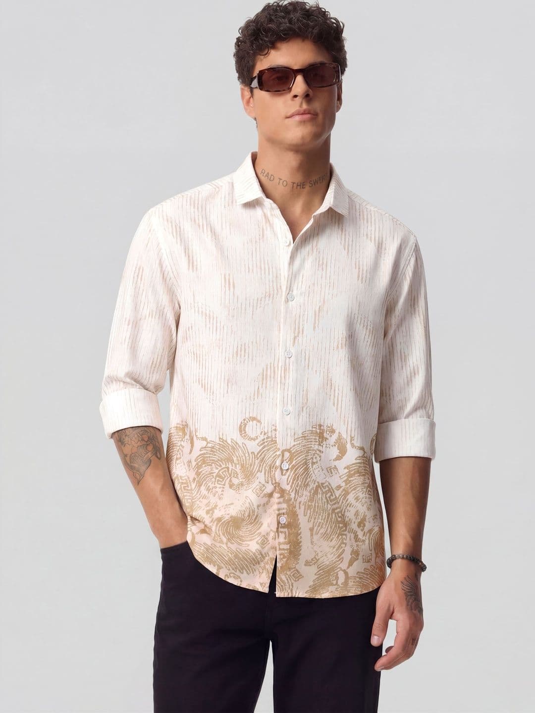 DWELLER COOPER Men Comfort Printed Casual Shirt - view 1