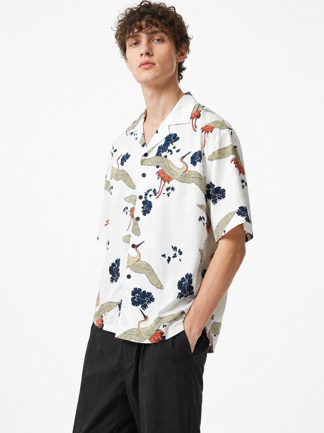 Suo Men Printed Casual Shirt - view 1
