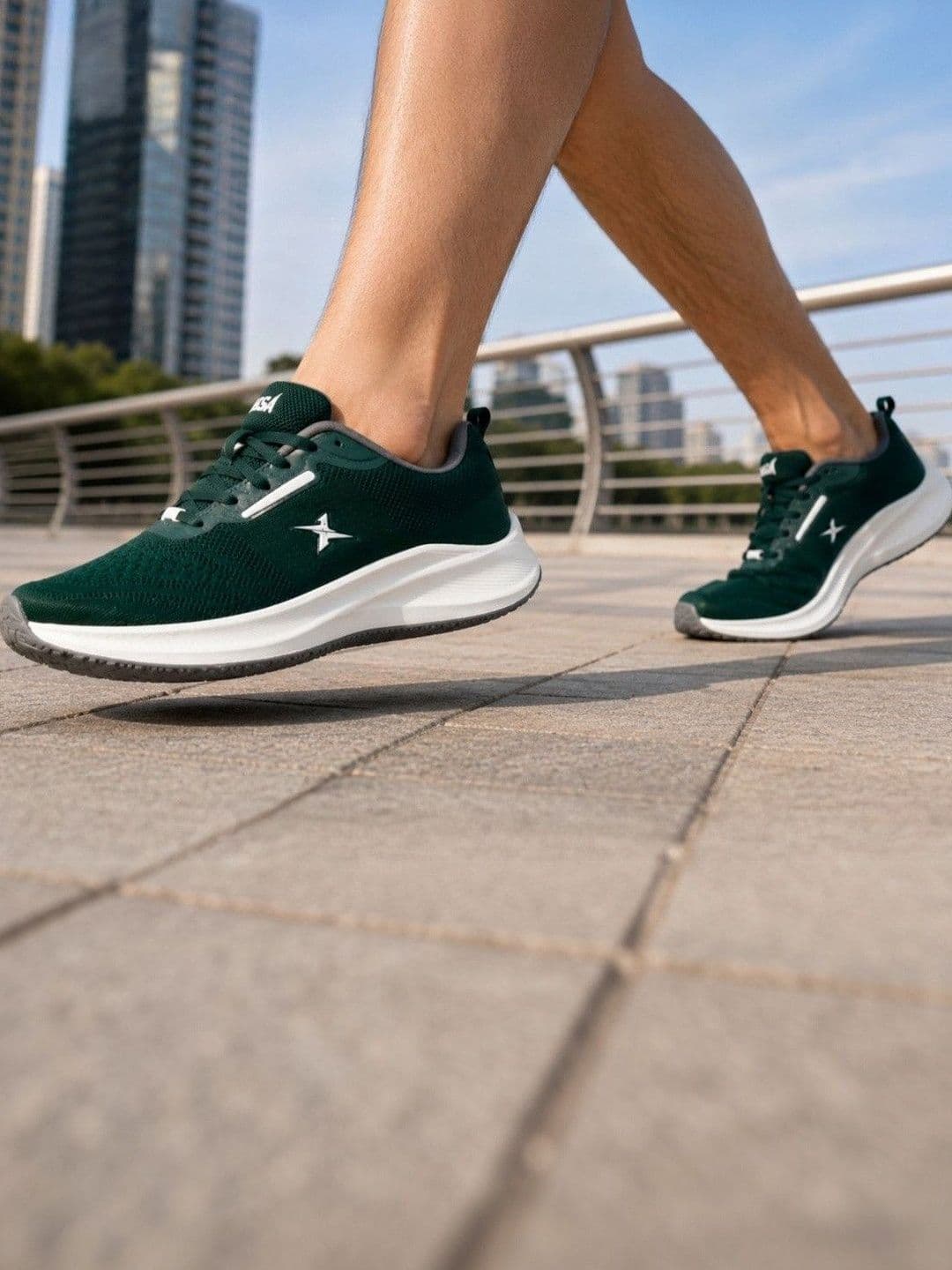 KRAASA Men Textile Running Non-Marking Shoes - view 1