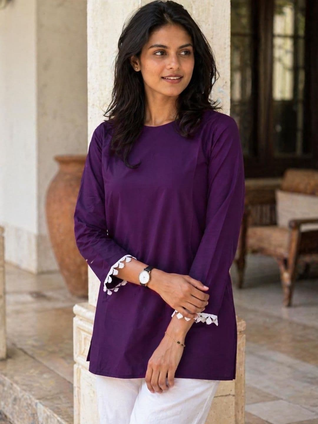 HERE&NOW Round Neck Kurti - view 1