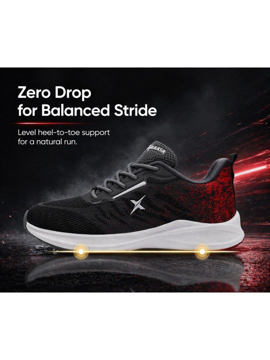 KRAASA Men Mesh Running Non-Marking Shoes - view 1