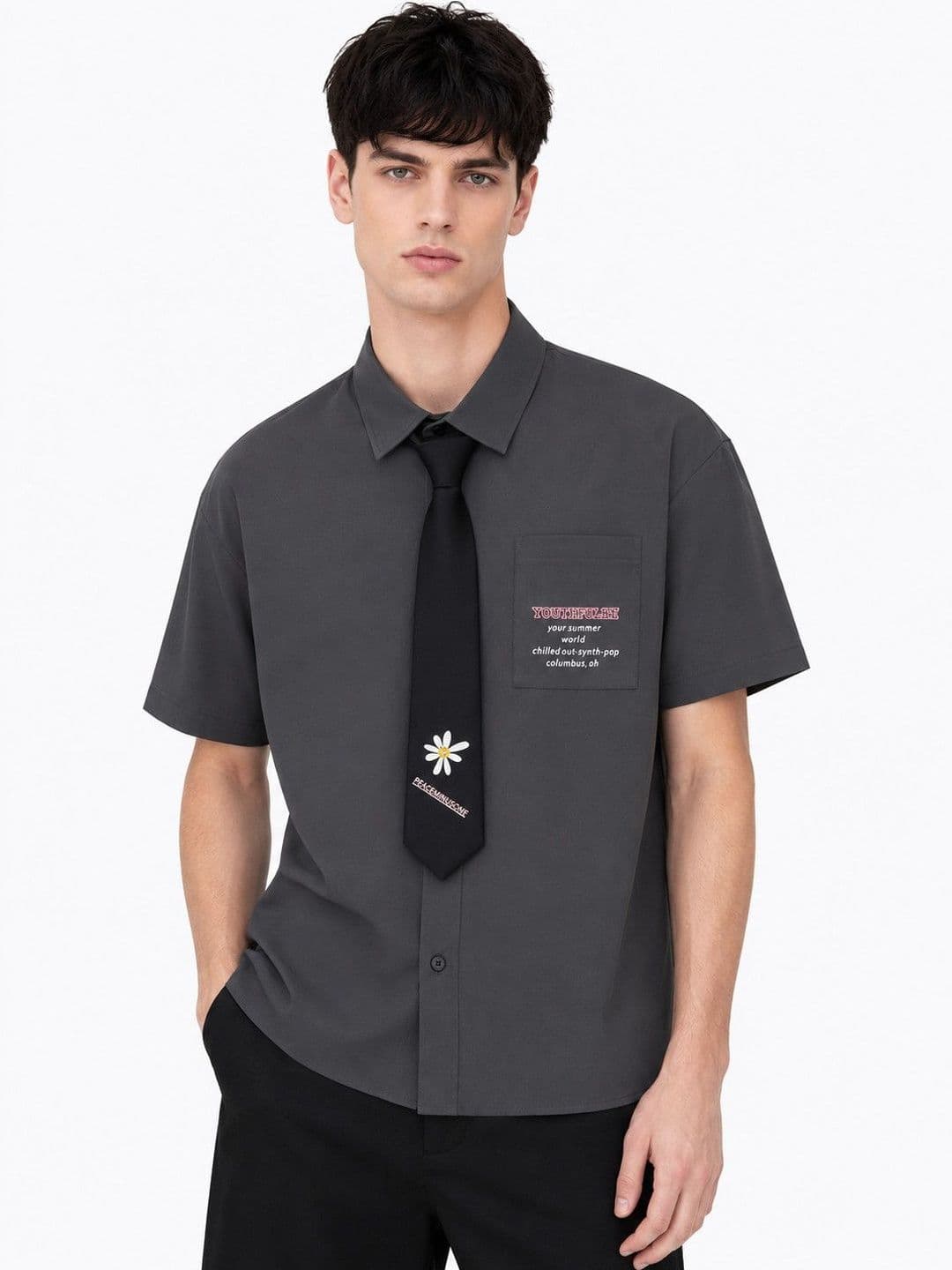 Suo Men Printed Casual Shirt - view 1
