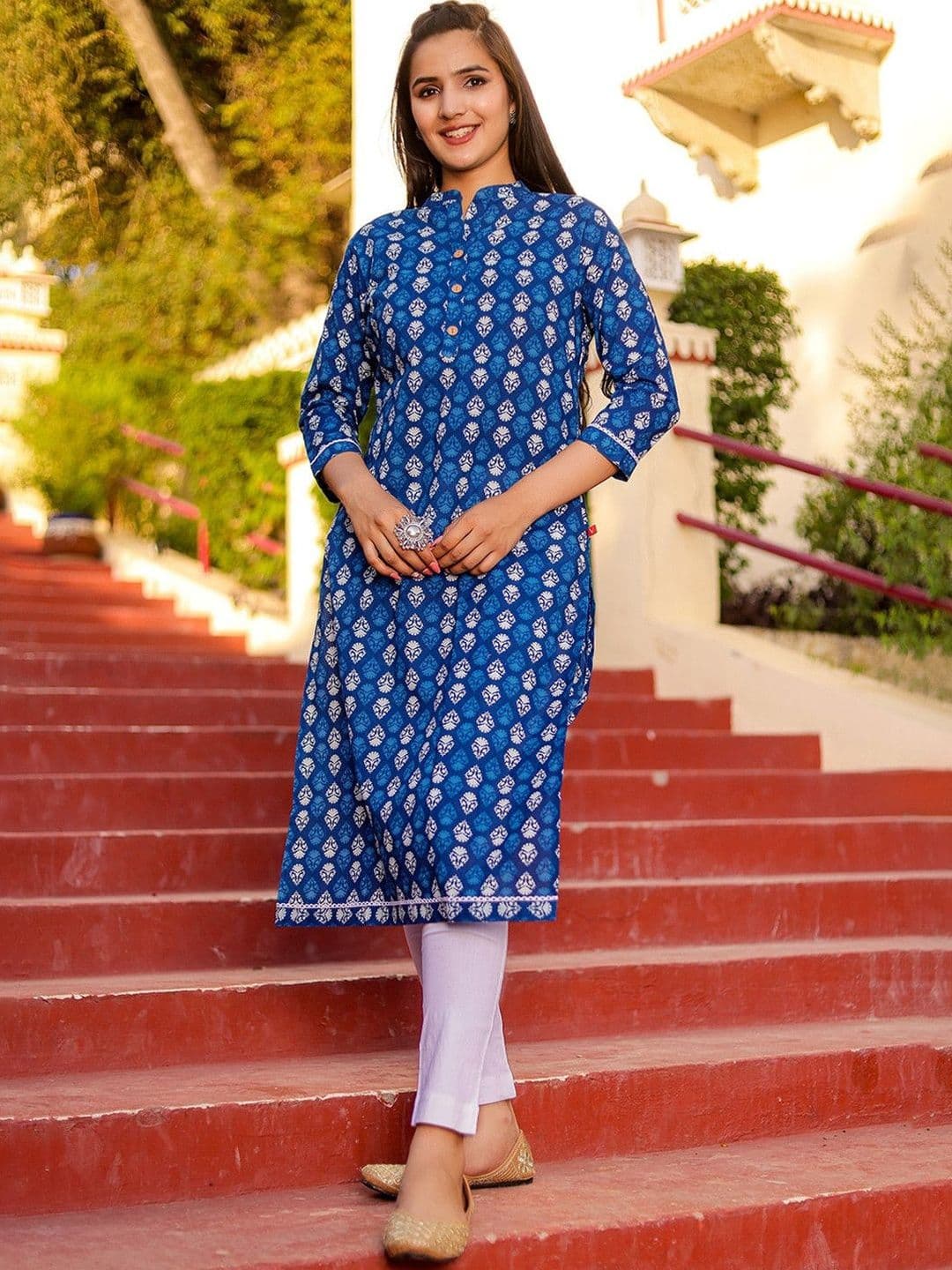 Sangria Women Ethnic Motifs Printed Indie Prints Kurta - view 1