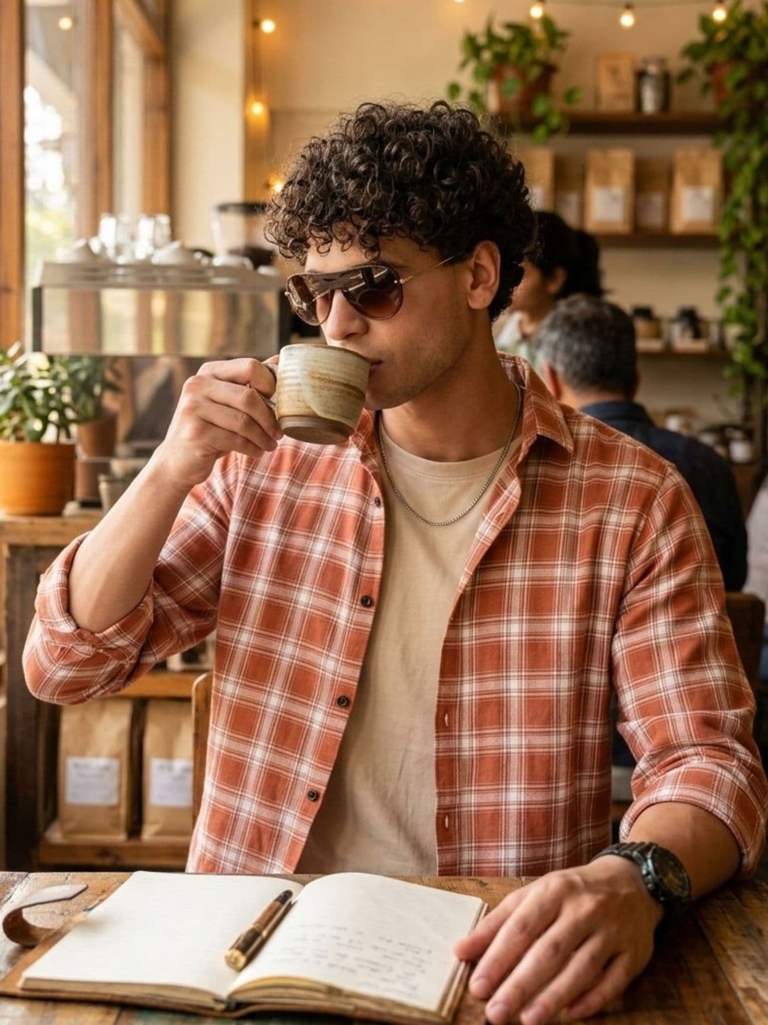 Pjyot by surhi Men Relaxed Checked Casual Shirt - view 1