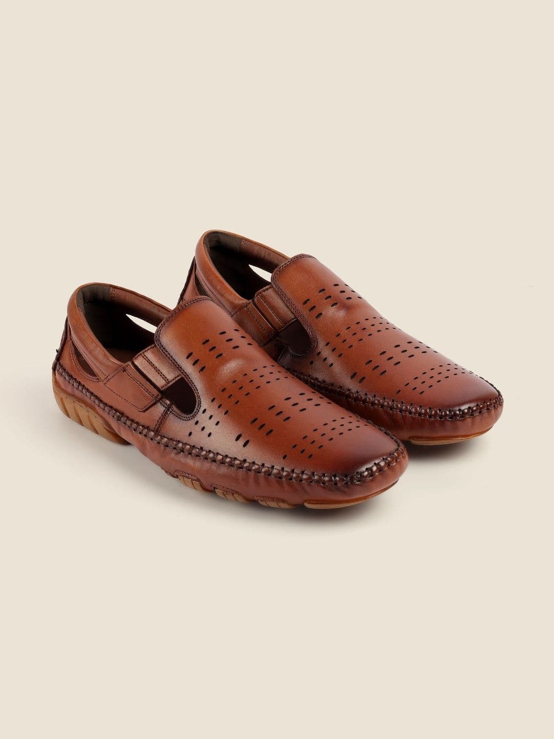 Metro Men Leather Shoe-Style Sandals - view 1