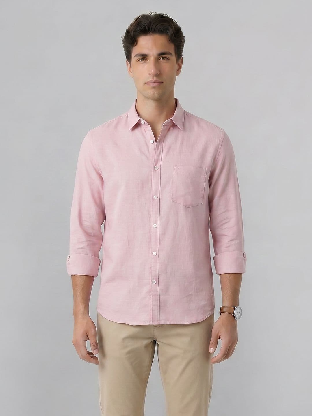 Indian Terrain Slim Fit Pure Cotton Casual Shirt - view 1