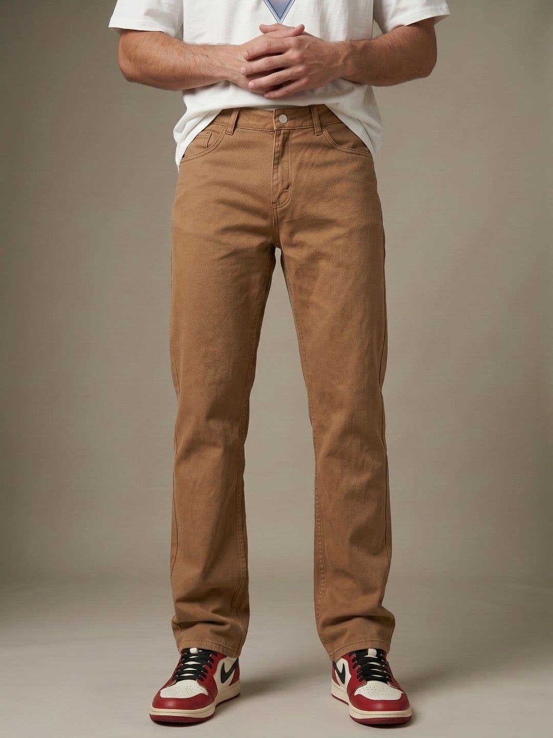 glitchez Men Straight Fit Pure Cotton Jeans - view 1