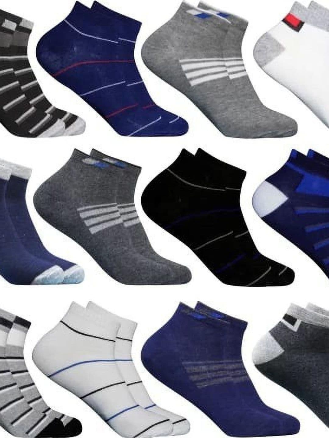 GARUN Men Cotton Patterned Ankle Length Socks - view 1