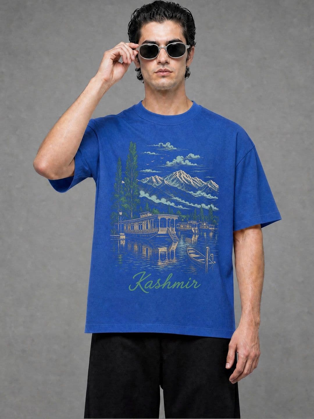 FARDA Unisex Printed Drop-Shoulder Sleeves T-shirt - view 1