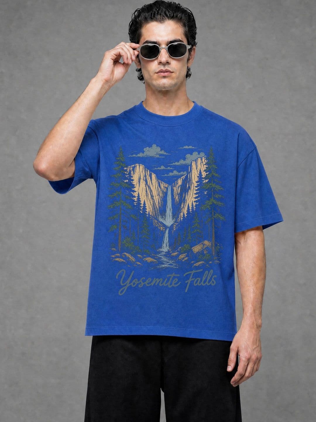 FARDA Unisex Printed Drop-Shoulder Sleeves T-shirt - view 1