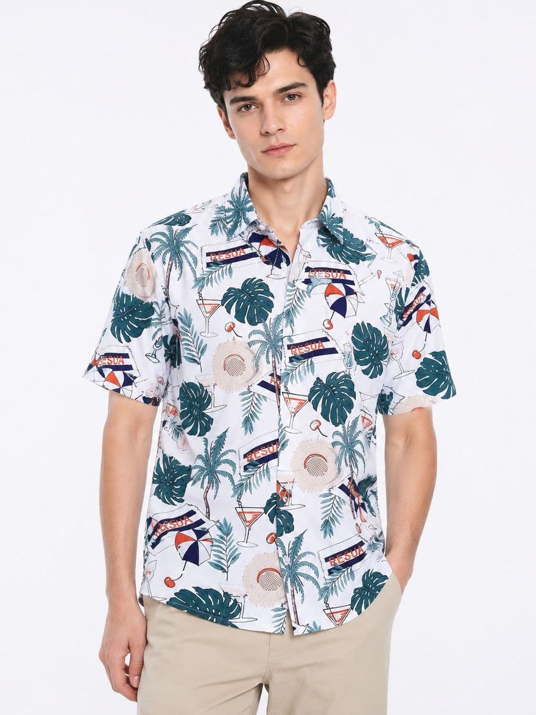 Suo Men Printed Casual Shirt - view 1