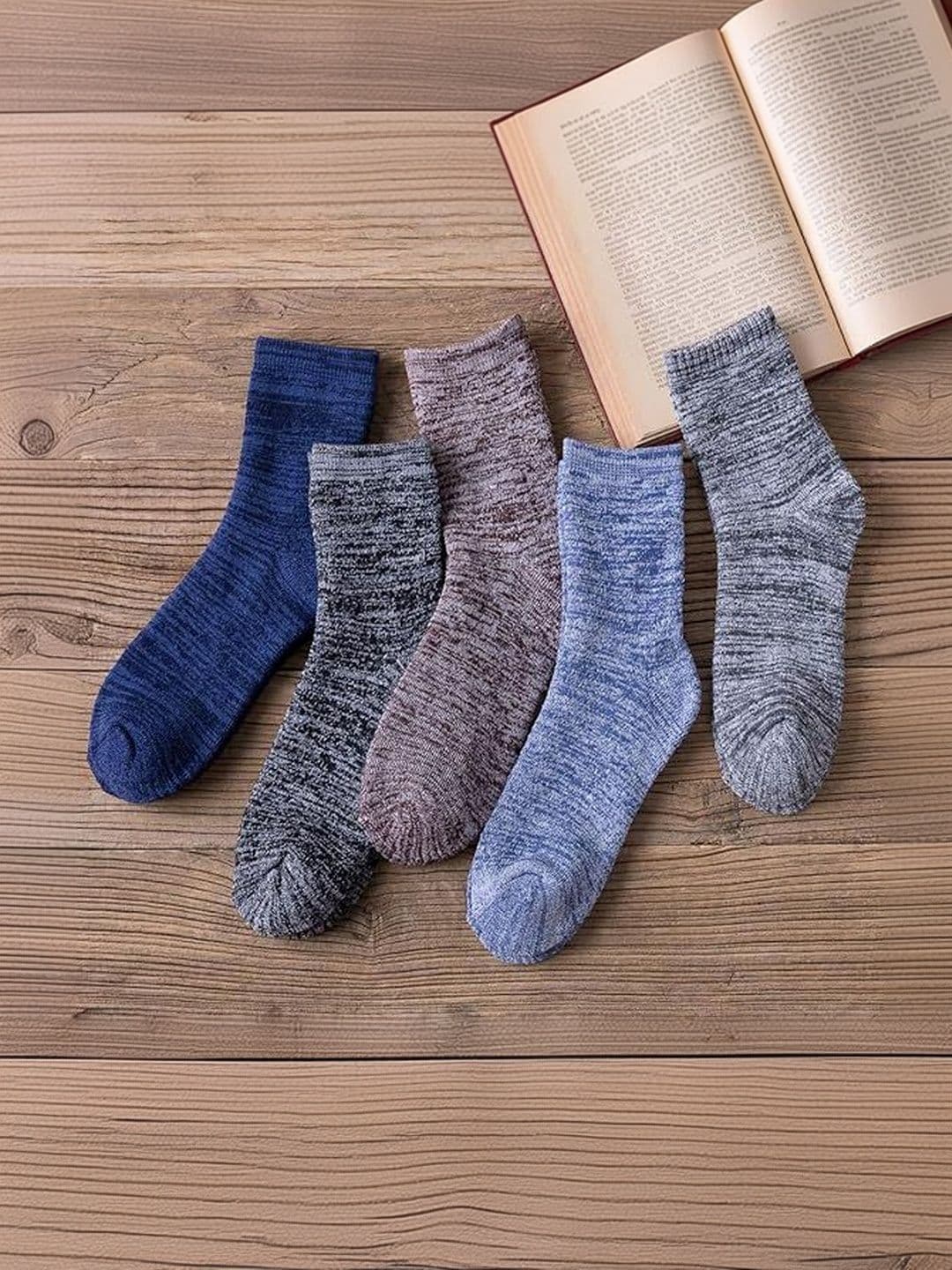LORITTA Men Pack of 5 Patterned Ankle Length Socks - view 1