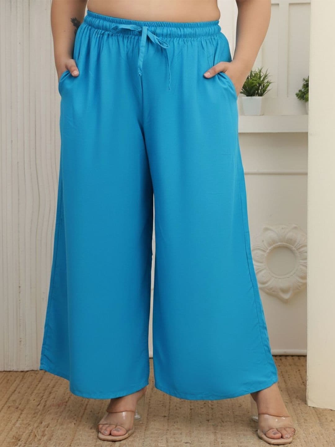 KALINI Women 2 Flared Ethnic Palazzos - view 1