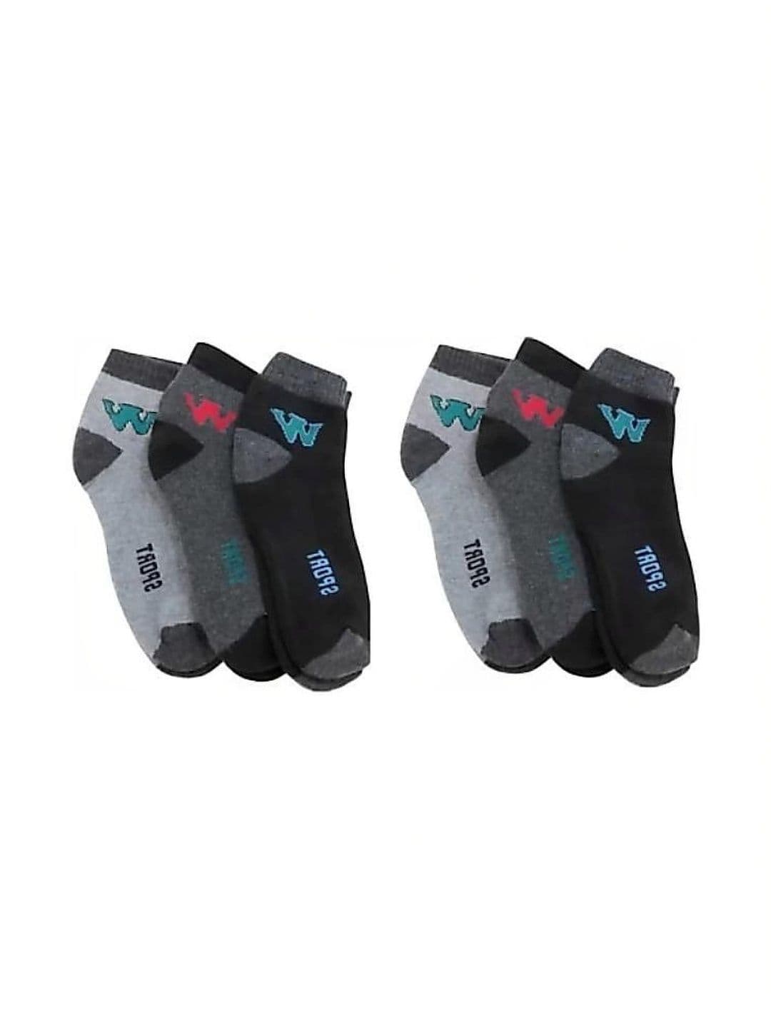 GARUN Men Pack of 6 Cotton Patterned Ankle Length Socks - view 1
