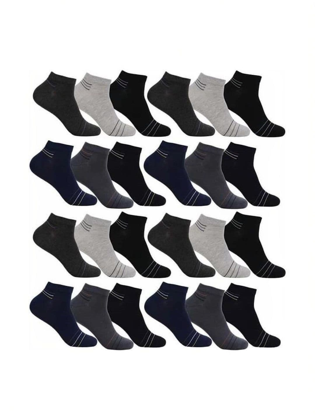 GARUN Men Cotton Colourblocked Ankle Length Socks - view 1
