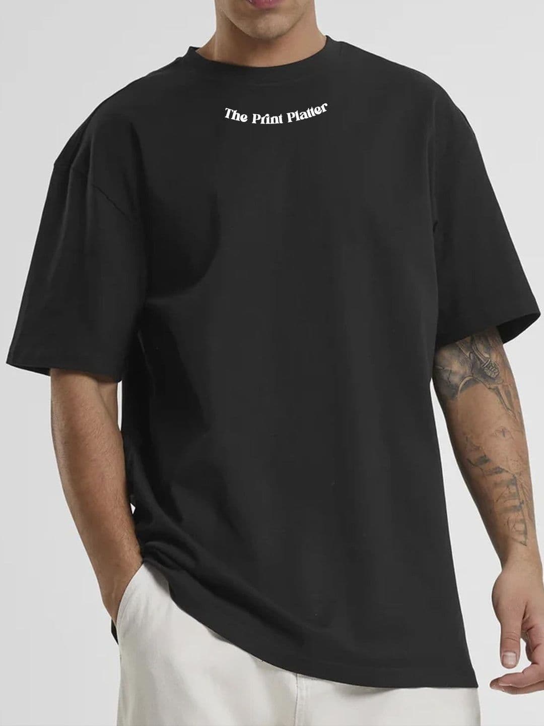 THE PRINT PLATTER Men Printed Pure Cotton T-shirt - view 1