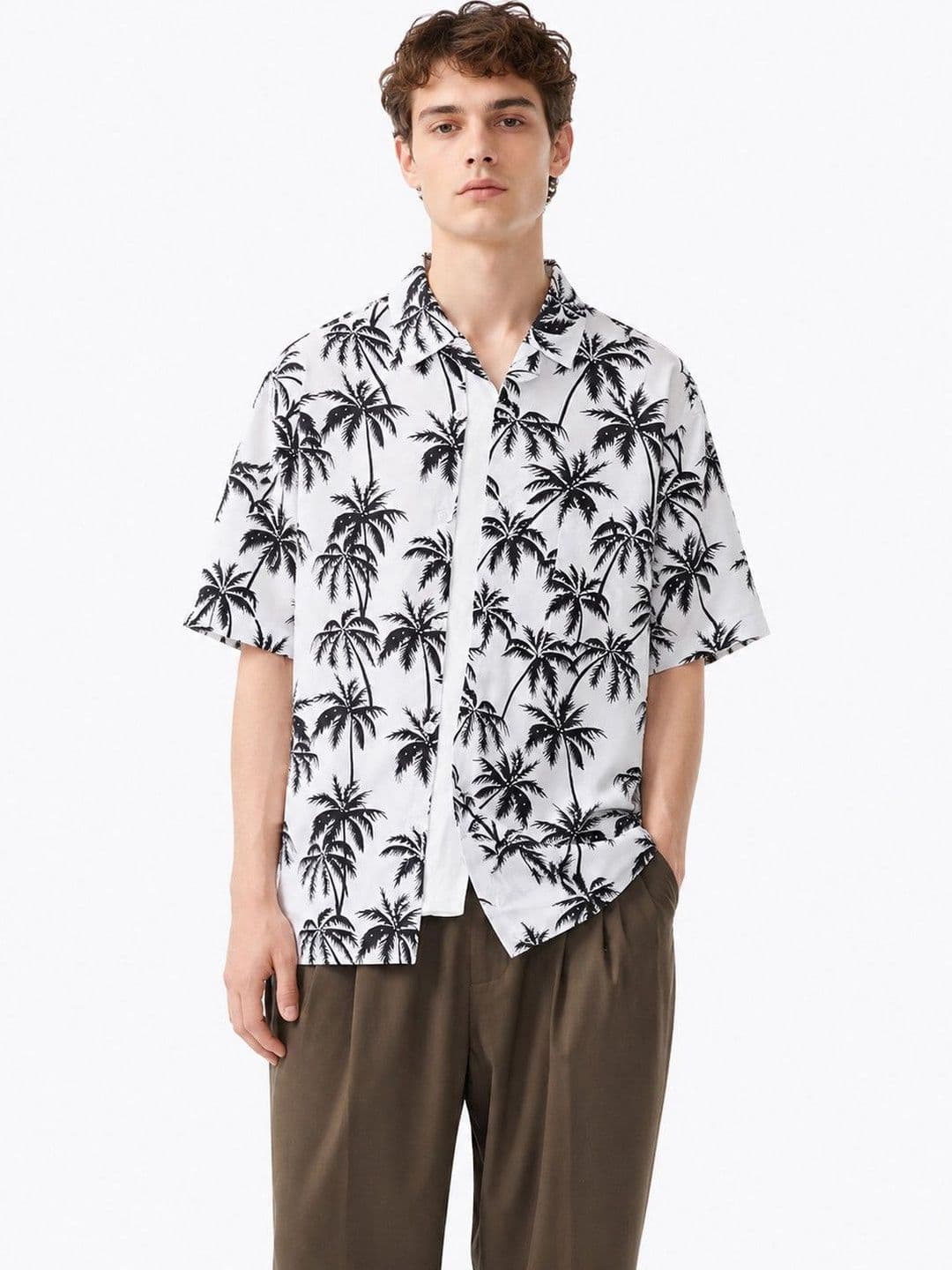 Suo Men Printed Casual Shirt - view 1