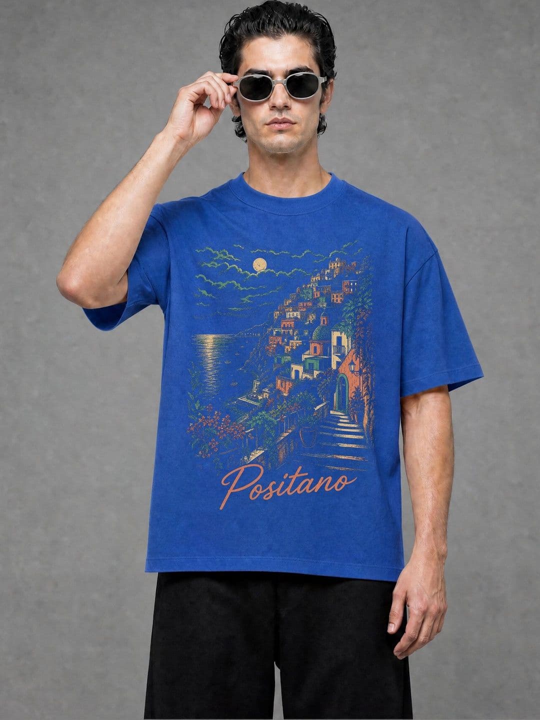 FARDA Unisex Printed Drop-Shoulder Sleeves T-shirt - view 1
