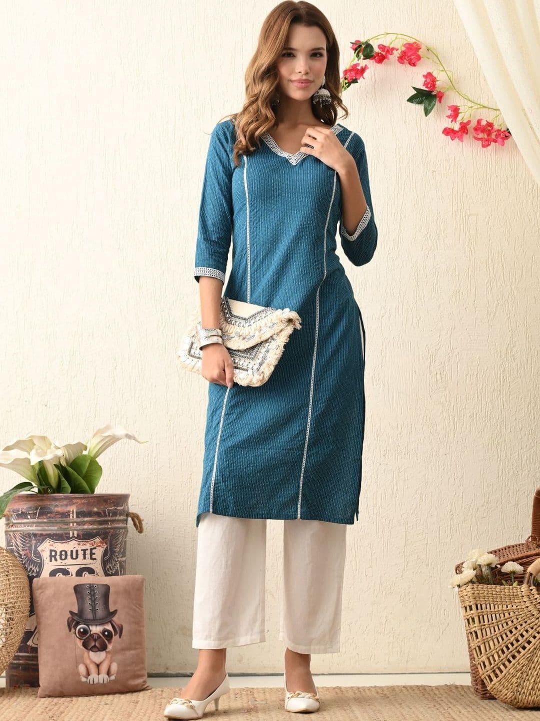 Sangria Women Printed Kurta - view 1