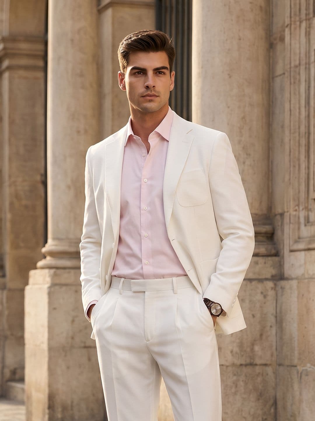 INVICTUS Notched Lapel Collar Formal Blazer - view 1