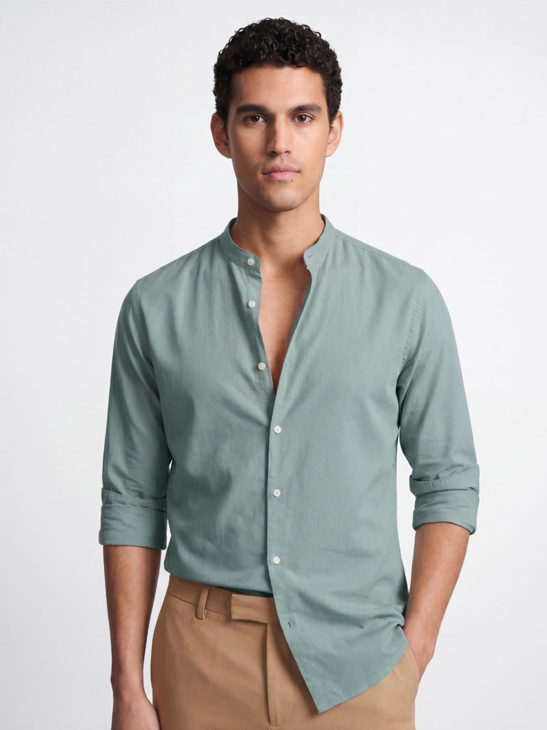 UNSTD Men Solid Casual Cotton Shirts - view 1