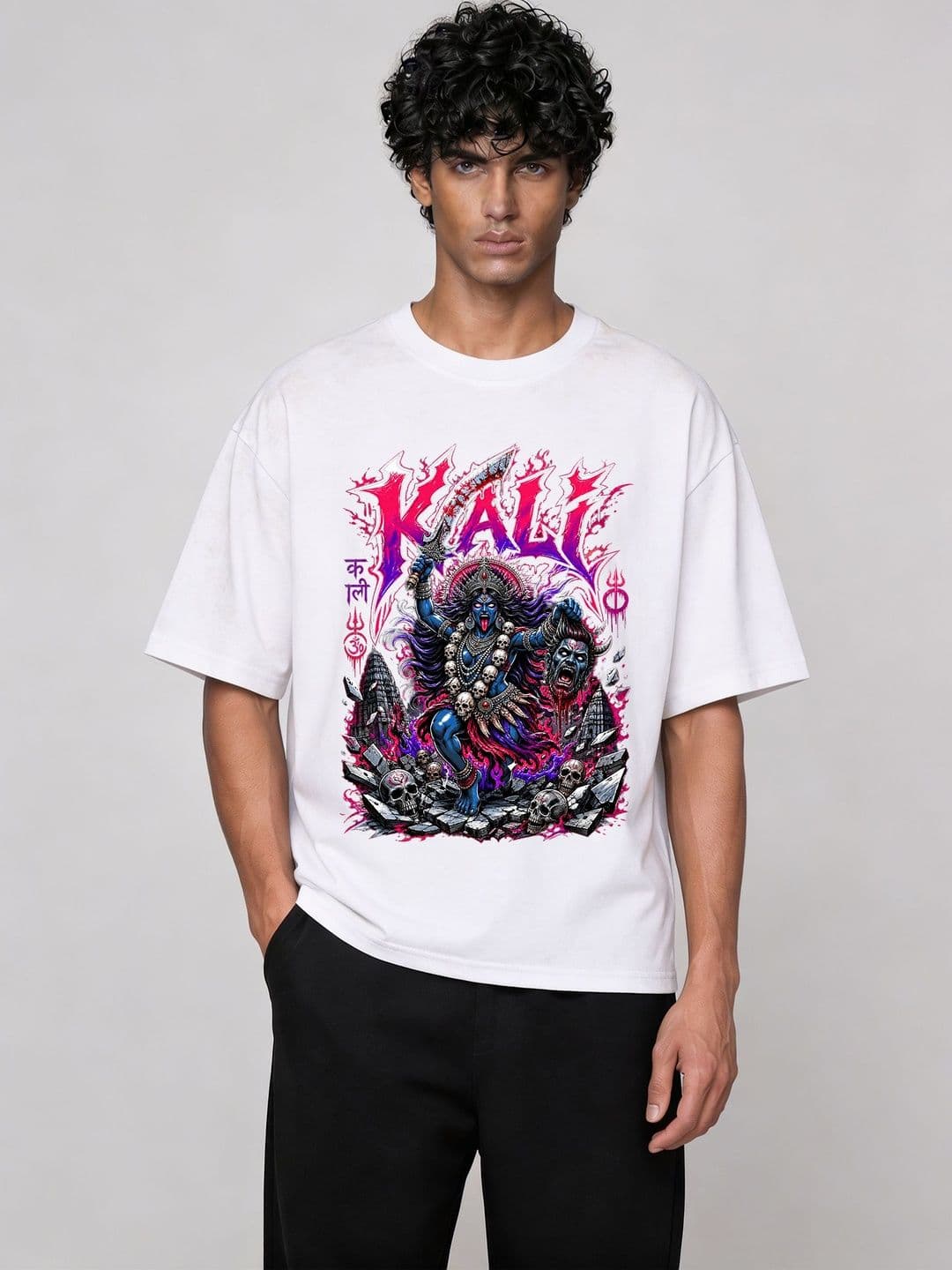 FARDA Unisex Printed Drop-Shoulder Sleeves T-shirt - view 1