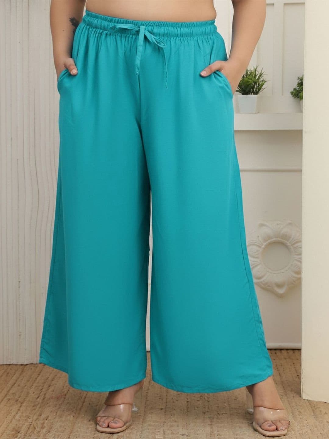 KALINI Women 2 Flared Ethnic Palazzos - view 1