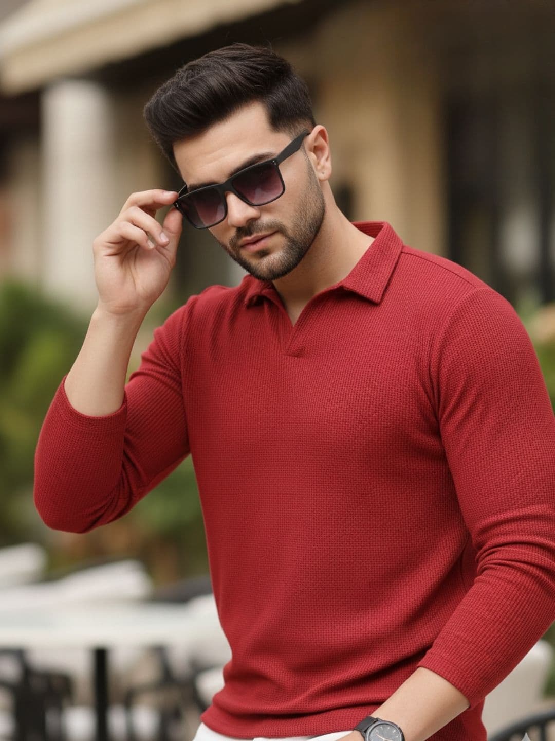 HERE&NOW Men Polo Collar T-shirt - view 1