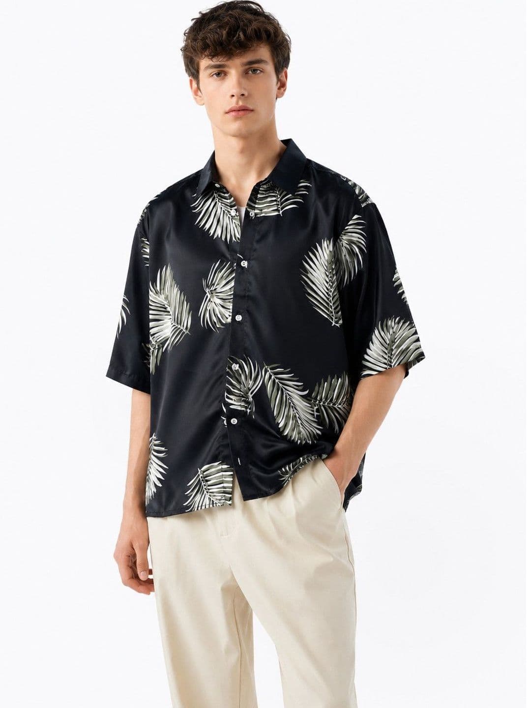 Suo Men Floral Printed Casual Shirt - view 1